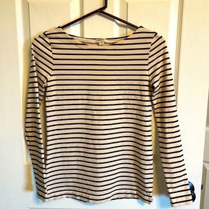 J. Crew striped long sleeve top